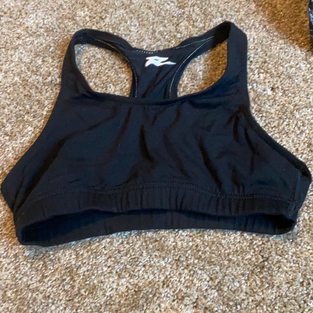 Black / White sports bra top size M/M